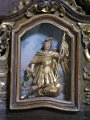 Szent Florian dombormuve a Karmelita templomban